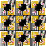 Floral and Stripes Adhesive Vinyl