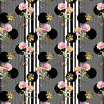 Floral and Stripes Adhesive Vinyl