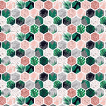 Geometric Hexagons - Adhesive Vinyl