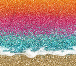 Glitter Beach 20 or 30 oz Skinny Adhesive Vinyl Wrap