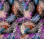 Feathers on Black wrap