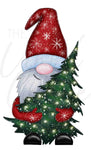 Gnome Tree With Plaid Wrap and Decal JPEG Download