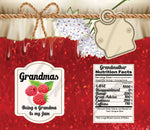 Grandmas Jam 20 or 30 oz Skinny Adhesive Vinyl Wrap