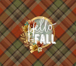 Hello Fall Plaid Adhesive Vinyl