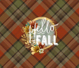 Hello Fall Plaid Adhesive Vinyl