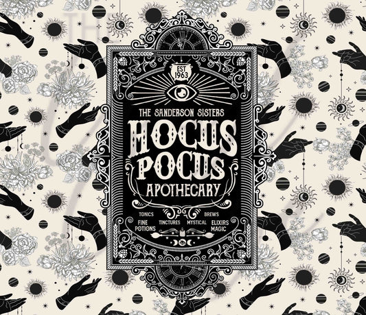 Magical Hocus Pocus 20 or 30 oz Skinny Adhesive Vinyl Wrap