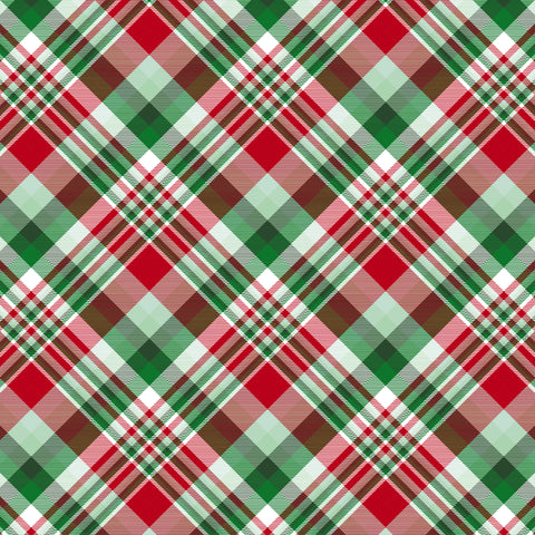 Holiday Plaid - Adhesive Vinyl