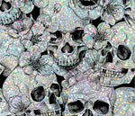 Holo Looking Skulls 20 or 30 oz Skinny Adhesive Vinyl Wrap