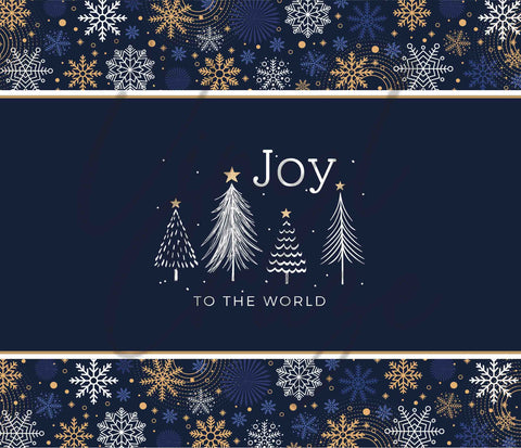 Joy to the World 20 or 30 oz Skinny Wrap