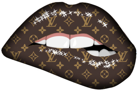 Lips of LV UV DTF Decal