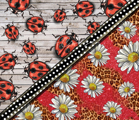 Lady Bug Polka Dot Adhesive Vinyl Wrap