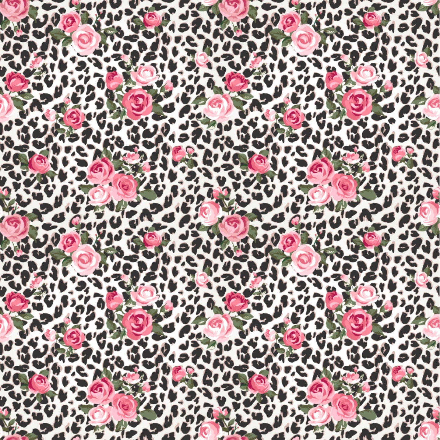 Leopard A La Rose - Adhesive Vinyl