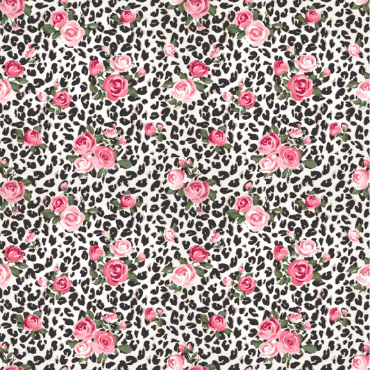 Leopard A La Rose - Adhesive Vinyl