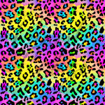 Lisa Frank Cheetah Rainbow Adhesive Vinyl