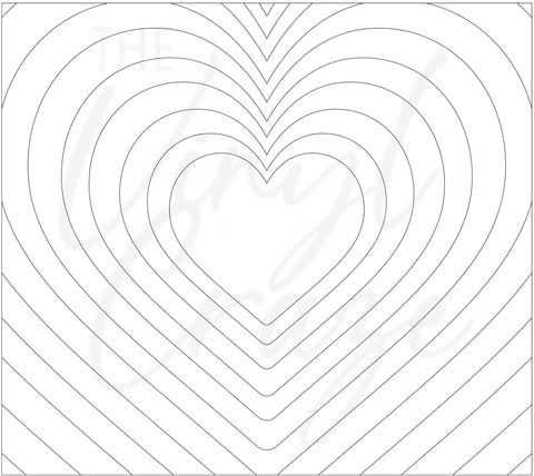 Love Heart 20oz Straight Cut file SVG
