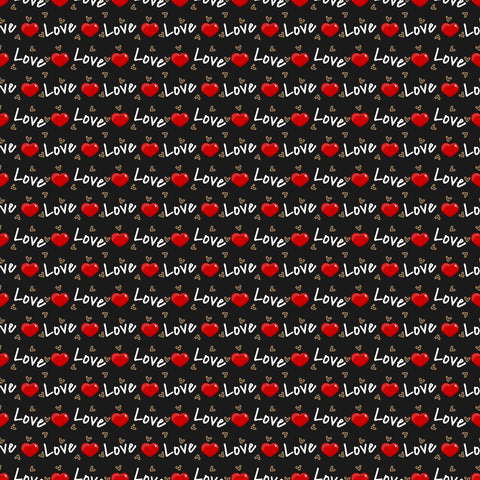 Love Heart Print - Adhesive Vinyl