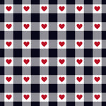 Plaid Hearts - Adhesive Vinyl