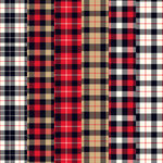 Lumberjack Plaid Adhesive Vinyl 6 Pack