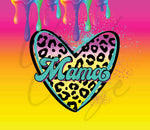 Mama Neon Drip 20 or 30 oz Skinny Adhesive Vinyl Wrap