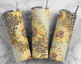 Honey Sunflower 20 oz Skinny Adhesive Vinyl Wrap