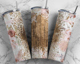 Barnwood Floral Adhesive Vinyl Wrap