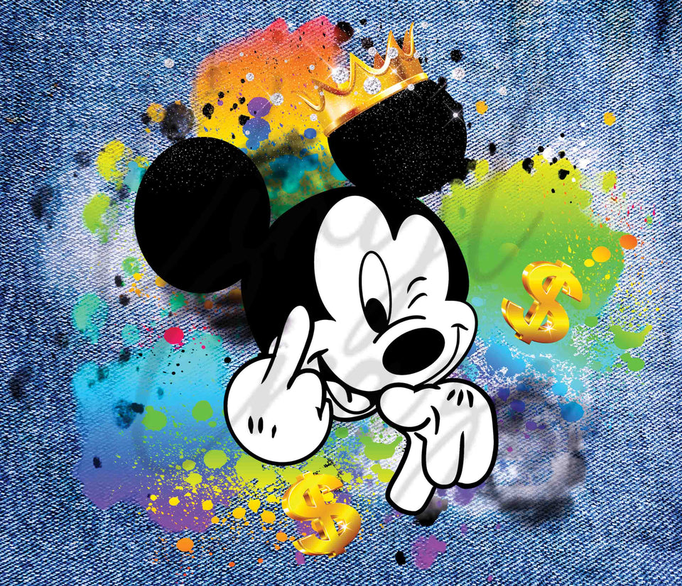 Naughty Mickey 20 or 30 oz Skinny Adhesive Vinyl Wrap – The Vinyl Craze