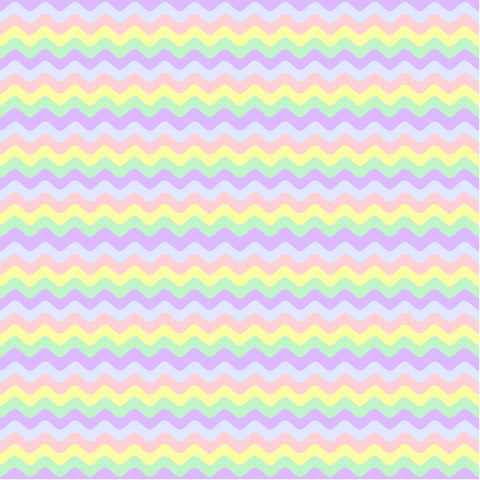 Pastel Easter Color Waves - Adhesive Vinyl