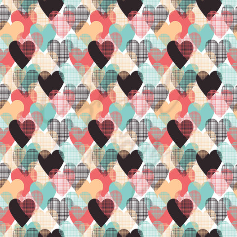 Patched Hearts Adhesive Vinyl
