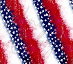 Patriotic Striped 20 or 30 oz Skinny Adhesive Vinyl Wrap