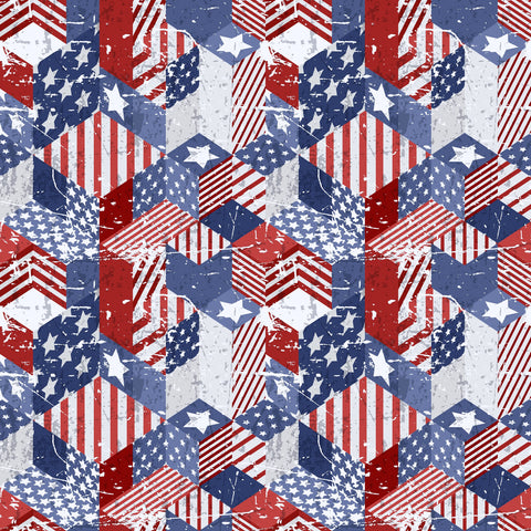 Patriotic Quilt - Adhesive Vinyl