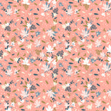 Peach Florals Adhesive Vinyl