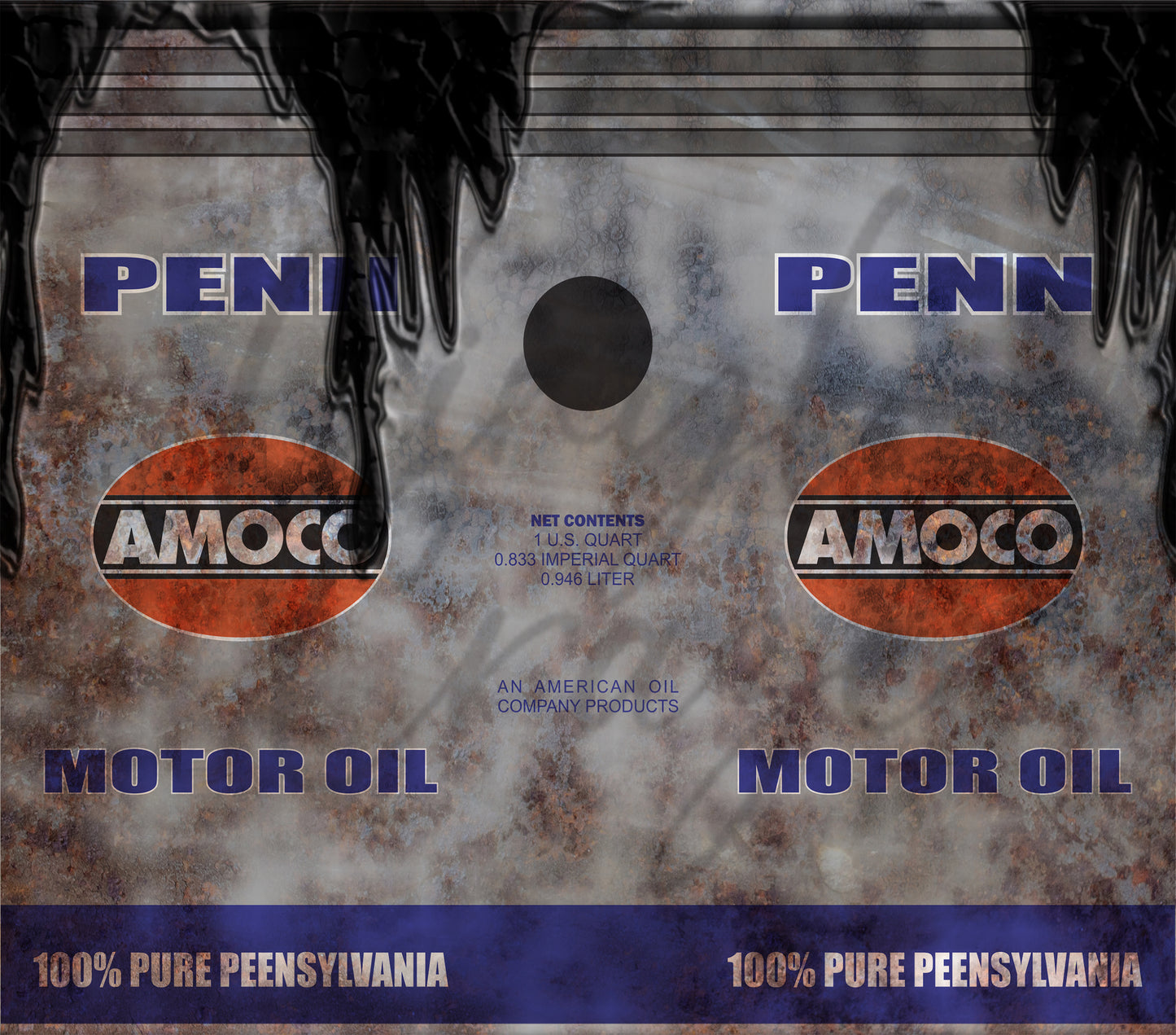 Penn Amoco Adhesive Vinyl Wrap