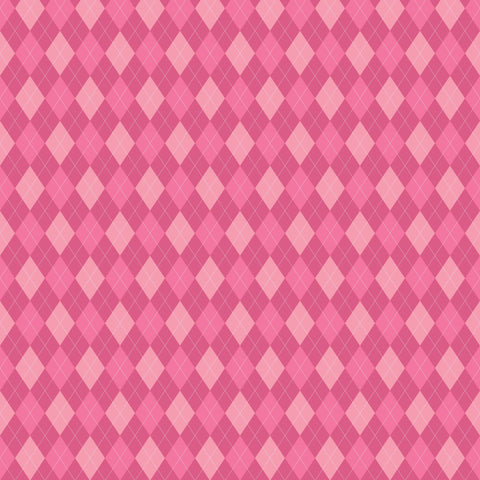 Pink Argyle - Adhesive Vinyl