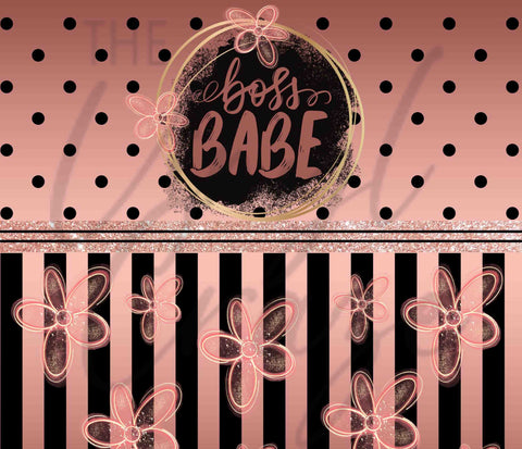 Pink and Black Boss Babe JPEG Download