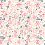 Pink and Navy Snowflakes Adhesive Vinyl