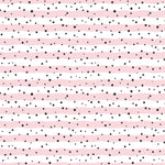 Pink And Black Polka Dot Stripe - Adhesive Vinyl