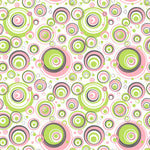 Pink And Green Circles - Adhesive Vinyl