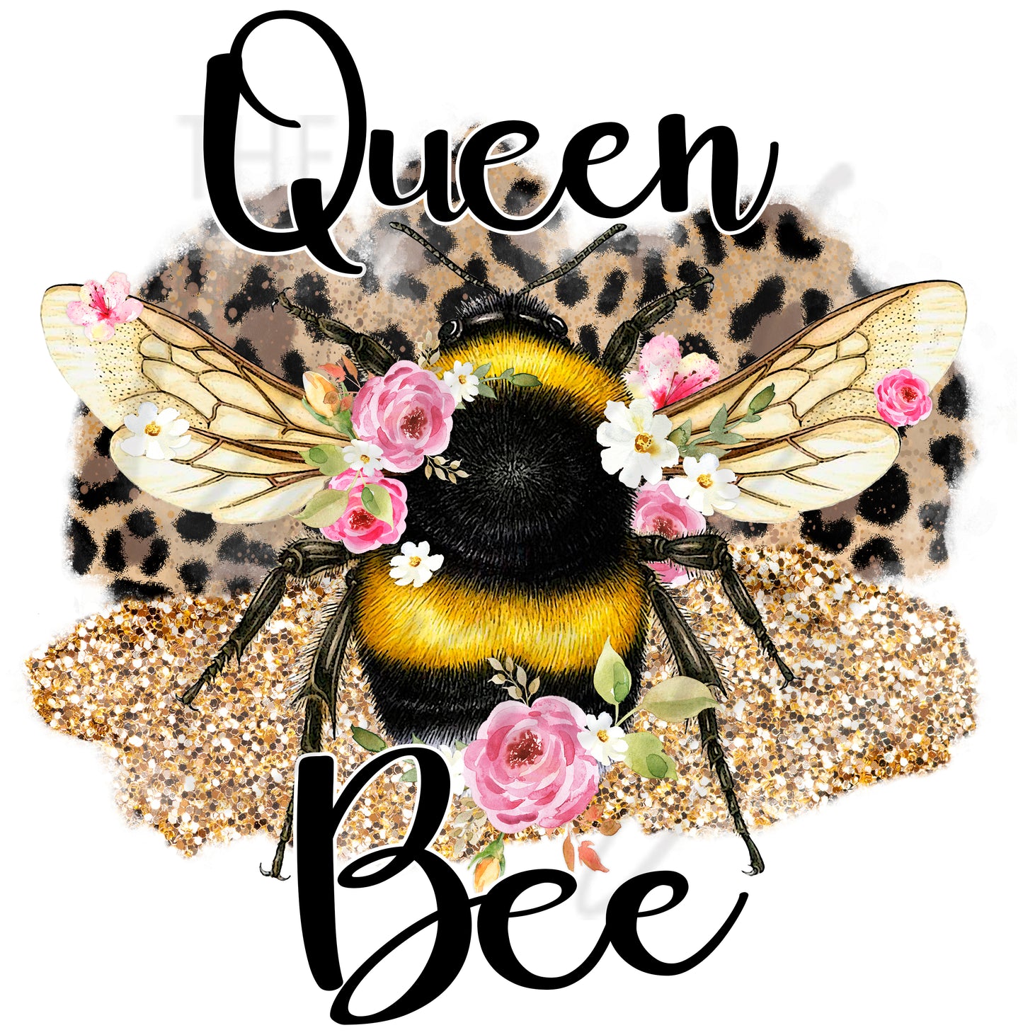 Queen Bee Leopard UV DTF Decal