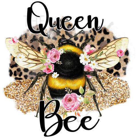 Queen Bee Leopard UV DTF Decal