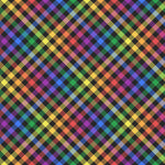 Rainbow Plaid - Adhesive Vinyl