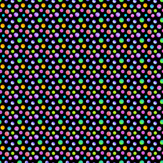 Rainbow Polka Dots - Adhesive Vinyl