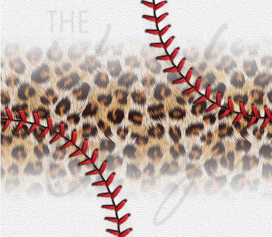 Realistic Baseball Leopard 20 oz Skinny Adhesive Vinyl Wrap