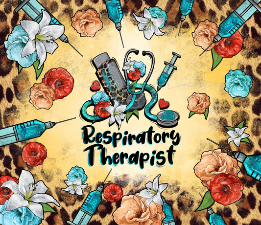 Respiratory Therapist 20 oz Skinny Adhesive Vinyl Wrap