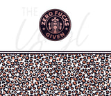 SB Zero F*cks Given 20 or 30 oz Skinny Adhesive Vinyl Wrap