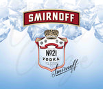 Smirnoff 20 or 30 oz Skinny Adhesive Vinyl Wrap