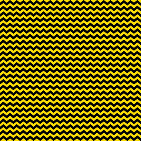 Yellow and Black Chevron - Adhesive Vinyl