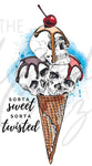 Sorta Sweet Sorta Twisted UV DTF Decal