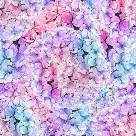 Summer Hydrangeas Adhesive Vinyl