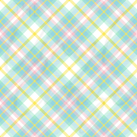 Summer Pastel Tartan Adhesive Vinyl