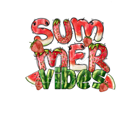 Summer Vibes UV DTF Decal